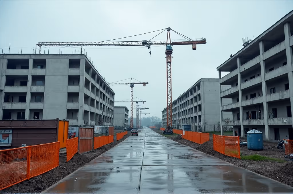 Wohnungsnot trotz freier Baukapazitäten: Marktversagen am Bau | Symbolbild KI-generiert © 2026 EMH AG JS by Flux